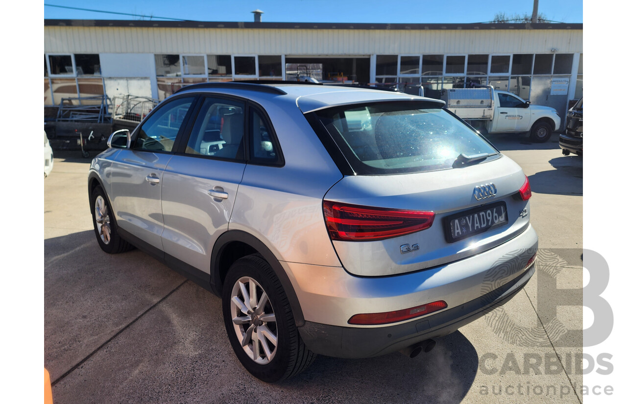 06/2012 Audi Q3 2.0 TFSI Quattro (125kw) 8U 4d Wagon Silver 2.0L