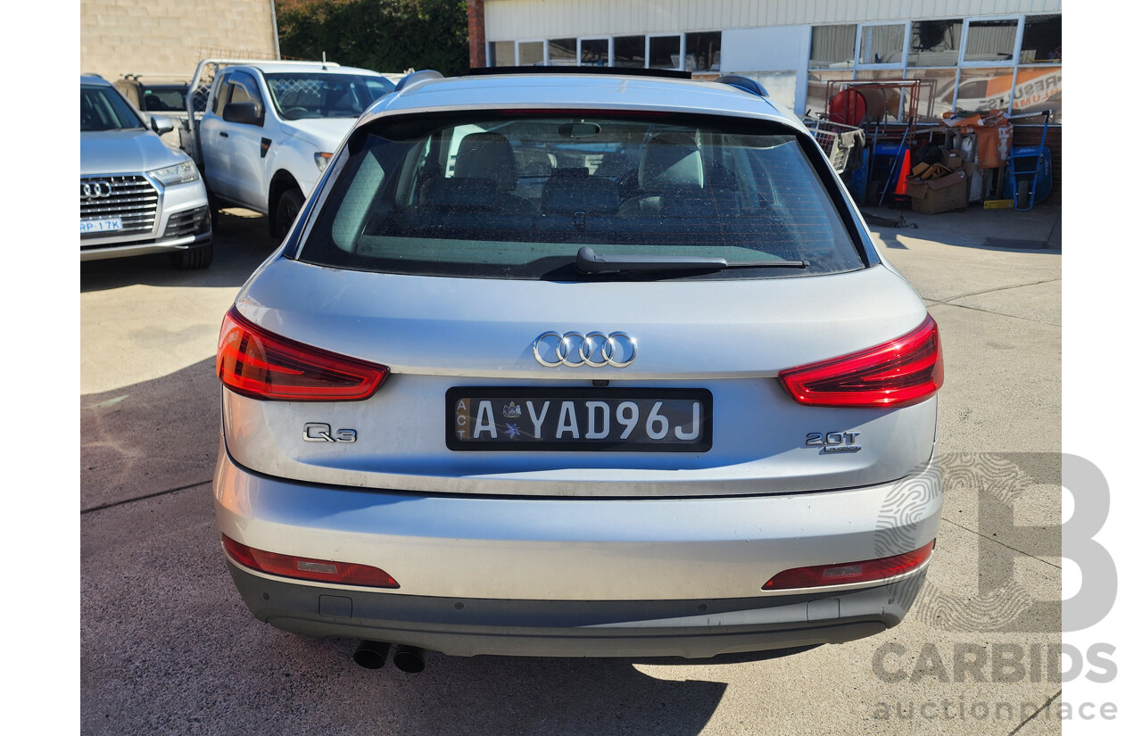 06/2012 Audi Q3 2.0 TFSI Quattro (125kw) 8U 4d Wagon Silver 2.0L