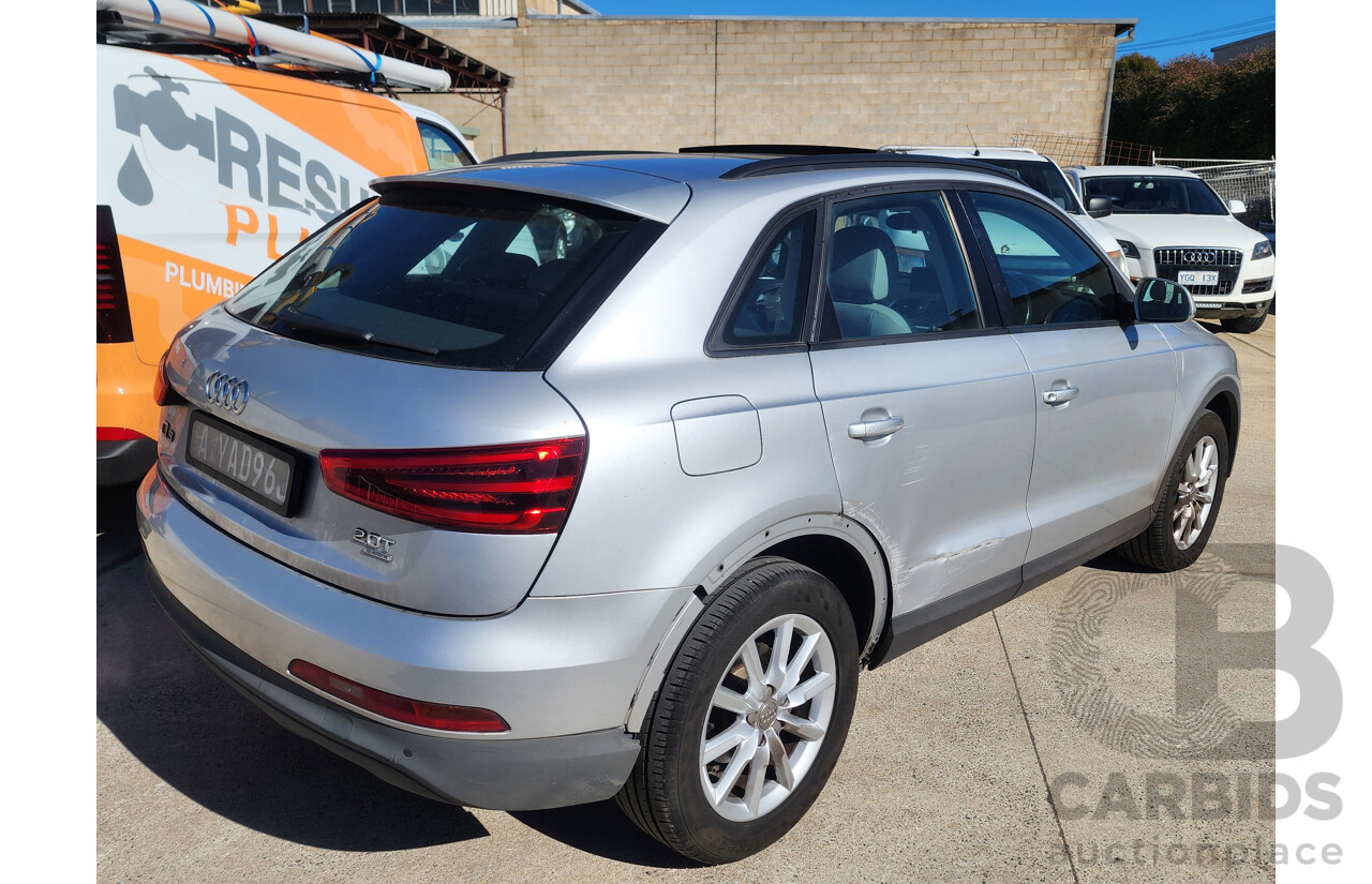 06/2012 Audi Q3 2.0 TFSI Quattro (125kw) 8U 4d Wagon Silver 2.0L