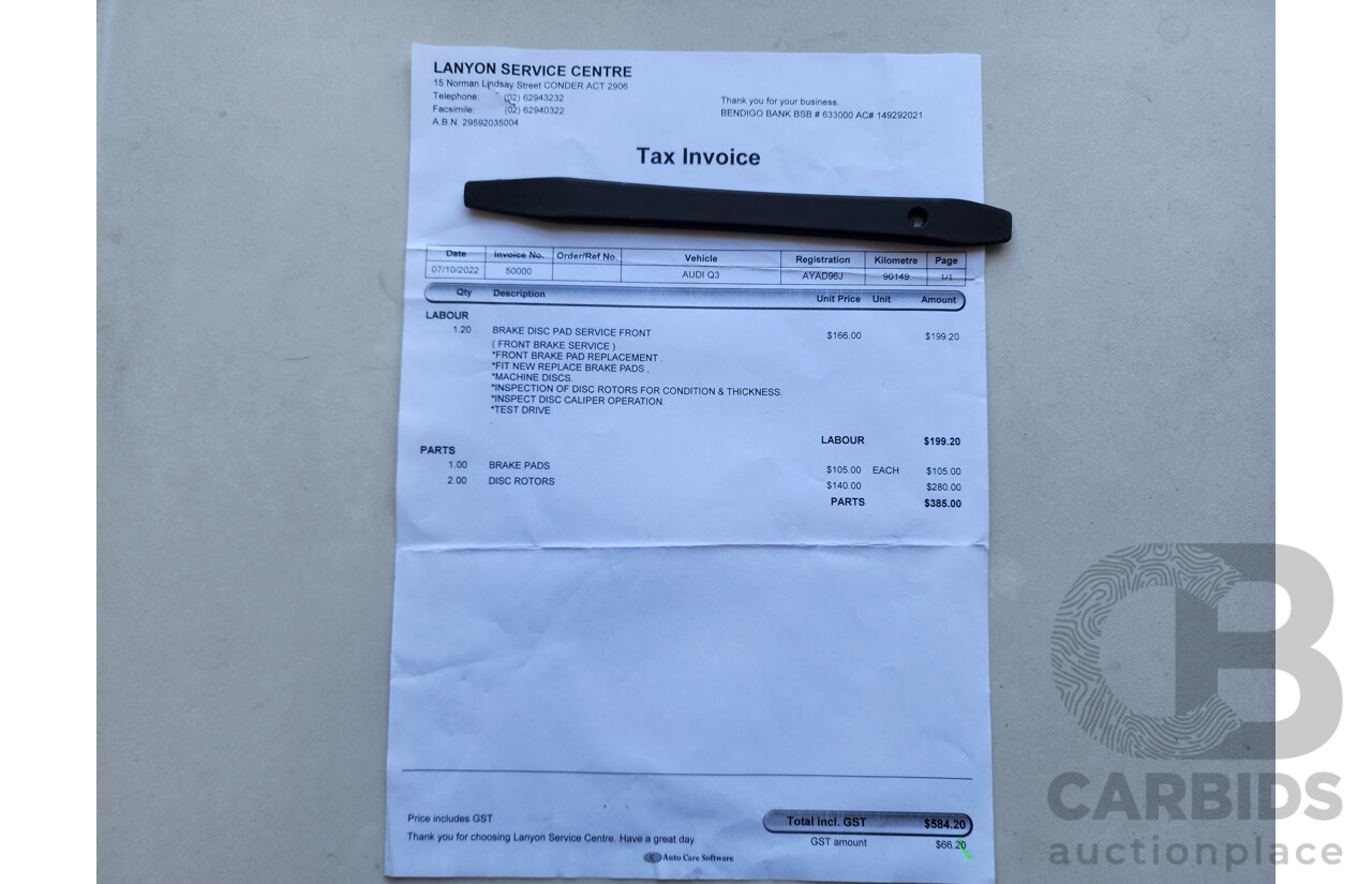 06/2012 Audi Q3 2.0 TFSI Quattro (125kw) 8U 4d Wagon Silver 2.0L