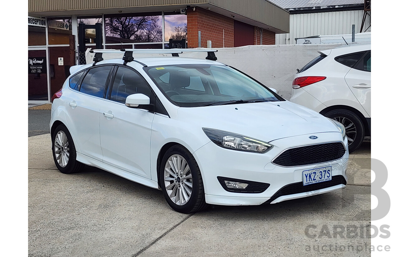 08/2015 Ford Focus Sport LZ 5d Hatchback White 1.5L