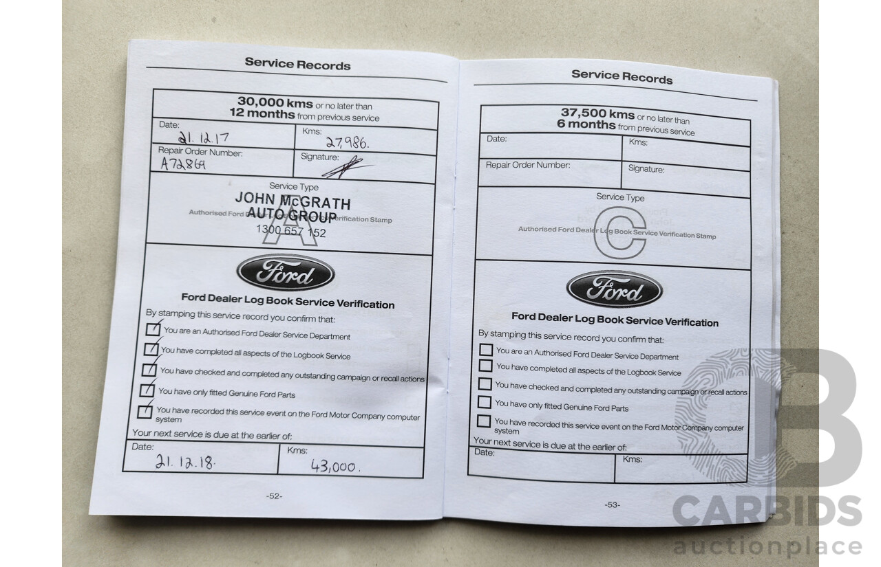 08/2015 Ford Focus Sport LZ 5d Hatchback White 1.5L