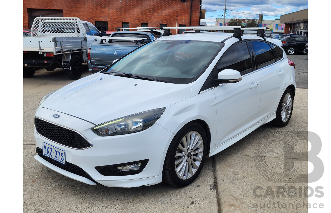 08/2015 Ford Focus Sport LZ 5d Hatchback White 1.5L