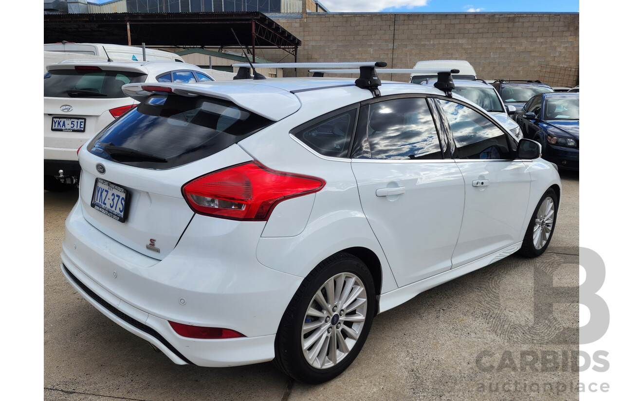 08/2015 Ford Focus Sport LZ 5d Hatchback White 1.5L
