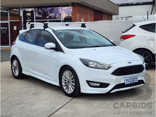 08/2015 Ford Focus Sport LZ 5d Hatchback White 1.5L