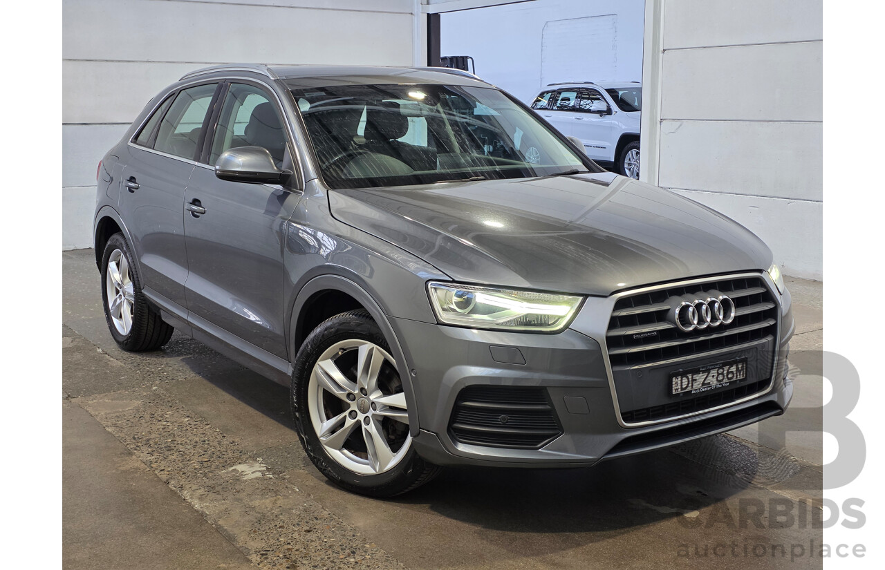 6/2016 Audi Q3 TFSI Sport Quattro (AWD) 8U MY16 4d Wagon Grey 2.0L