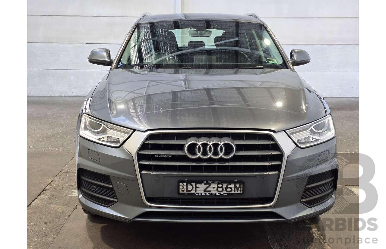 6/2016 Audi Q3 TFSI Sport Quattro (AWD) 8U MY16 4d Wagon Grey 2.0L