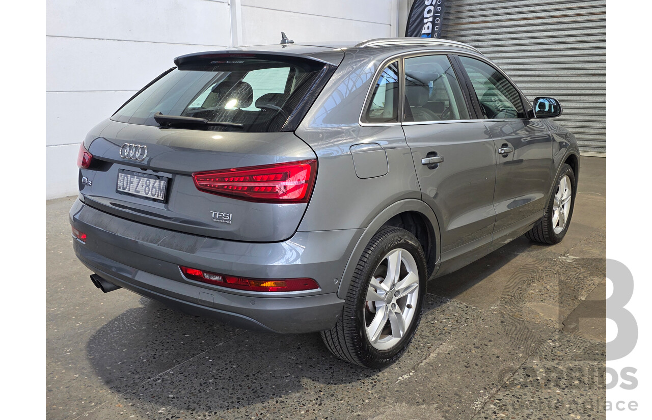 6/2016 Audi Q3 TFSI Sport Quattro (AWD) 8U MY16 4d Wagon Grey 2.0L