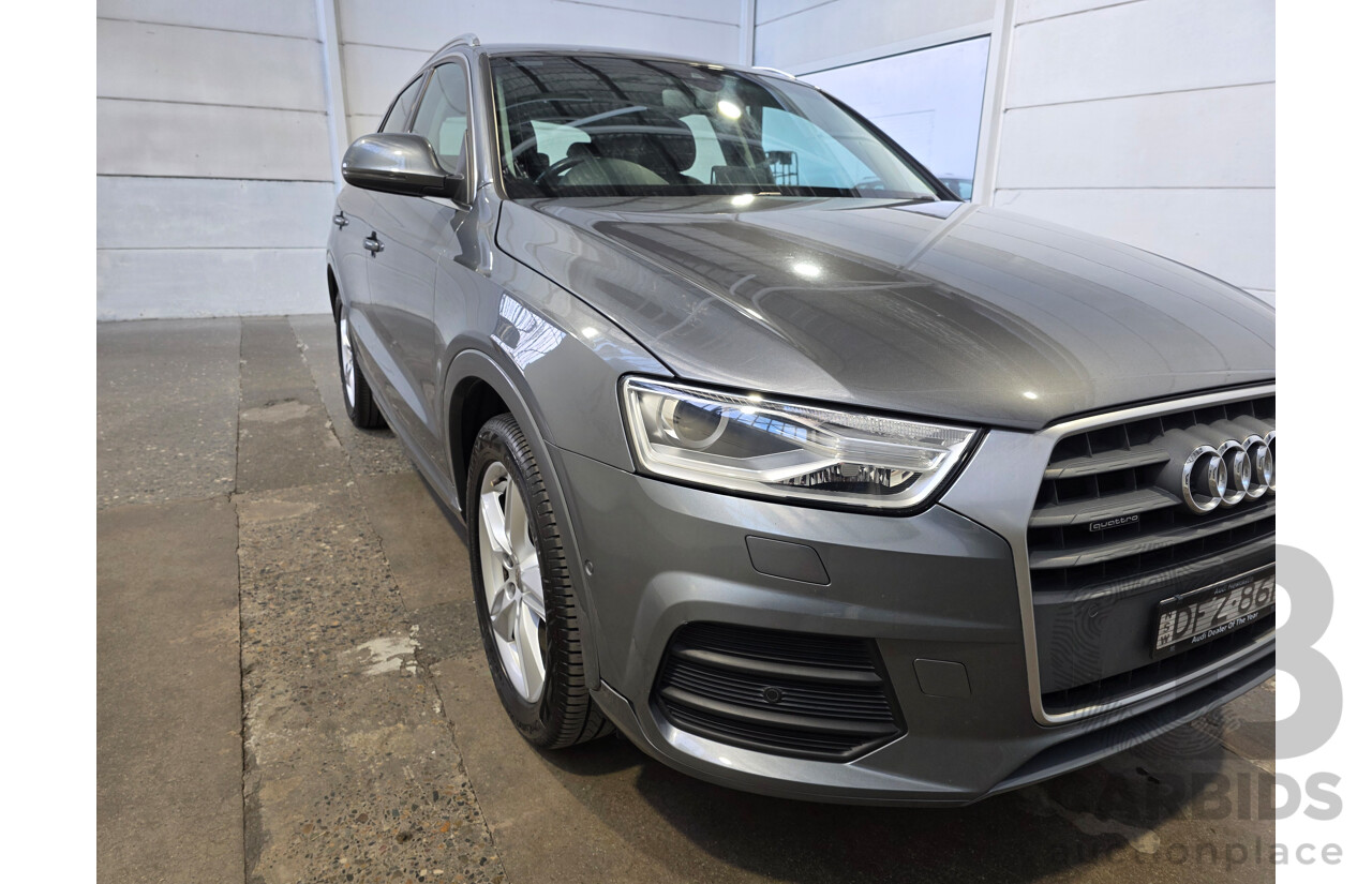 6/2016 Audi Q3 TFSI Sport Quattro (AWD) 8U MY16 4d Wagon Grey 2.0L