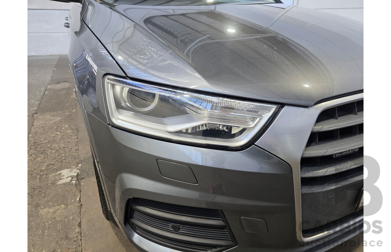6/2016 Audi Q3 TFSI Sport Quattro (AWD) 8U MY16 4d Wagon Grey 2.0L
