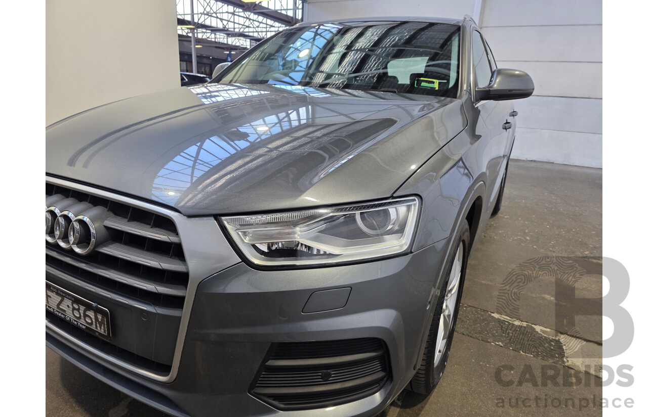 6/2016 Audi Q3 TFSI Sport Quattro (AWD) 8U MY16 4d Wagon Grey 2.0L