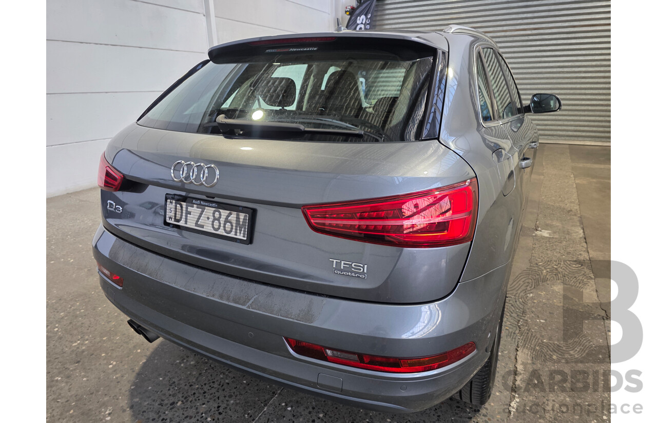 6/2016 Audi Q3 TFSI Sport Quattro (AWD) 8U MY16 4d Wagon Grey 2.0L