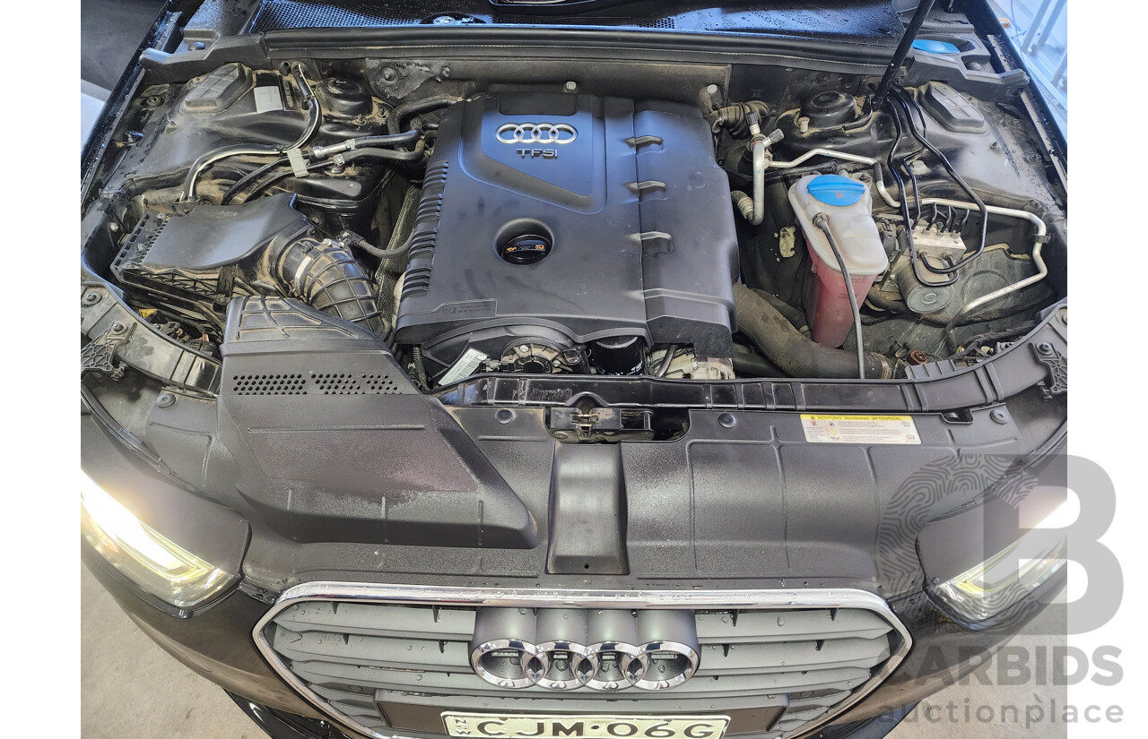 01/2013 Audi A4 2.0 TFSI Quattro B8 (8K) MY13 4d Sedan Black 2.0L