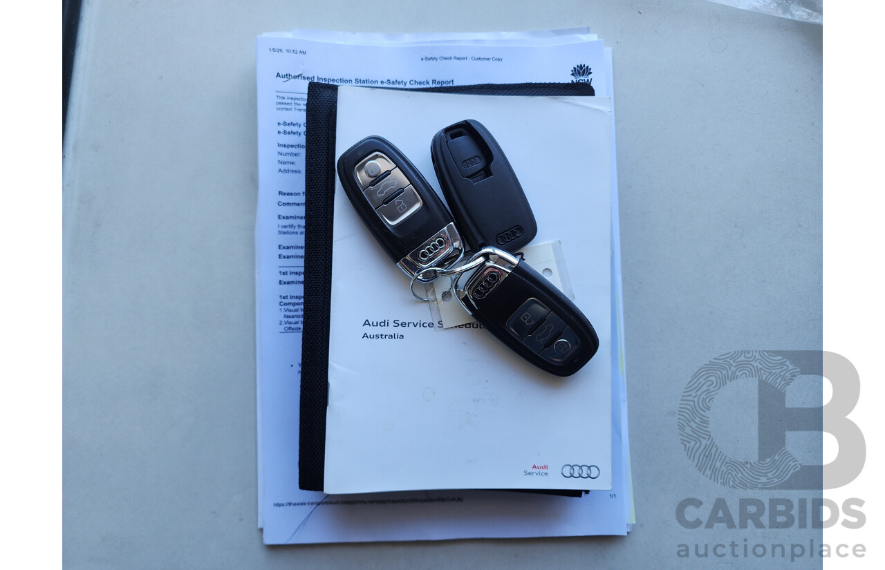01/2013 Audi A4 2.0 TFSI Quattro B8 (8K) MY13 4d Sedan Black 2.0L