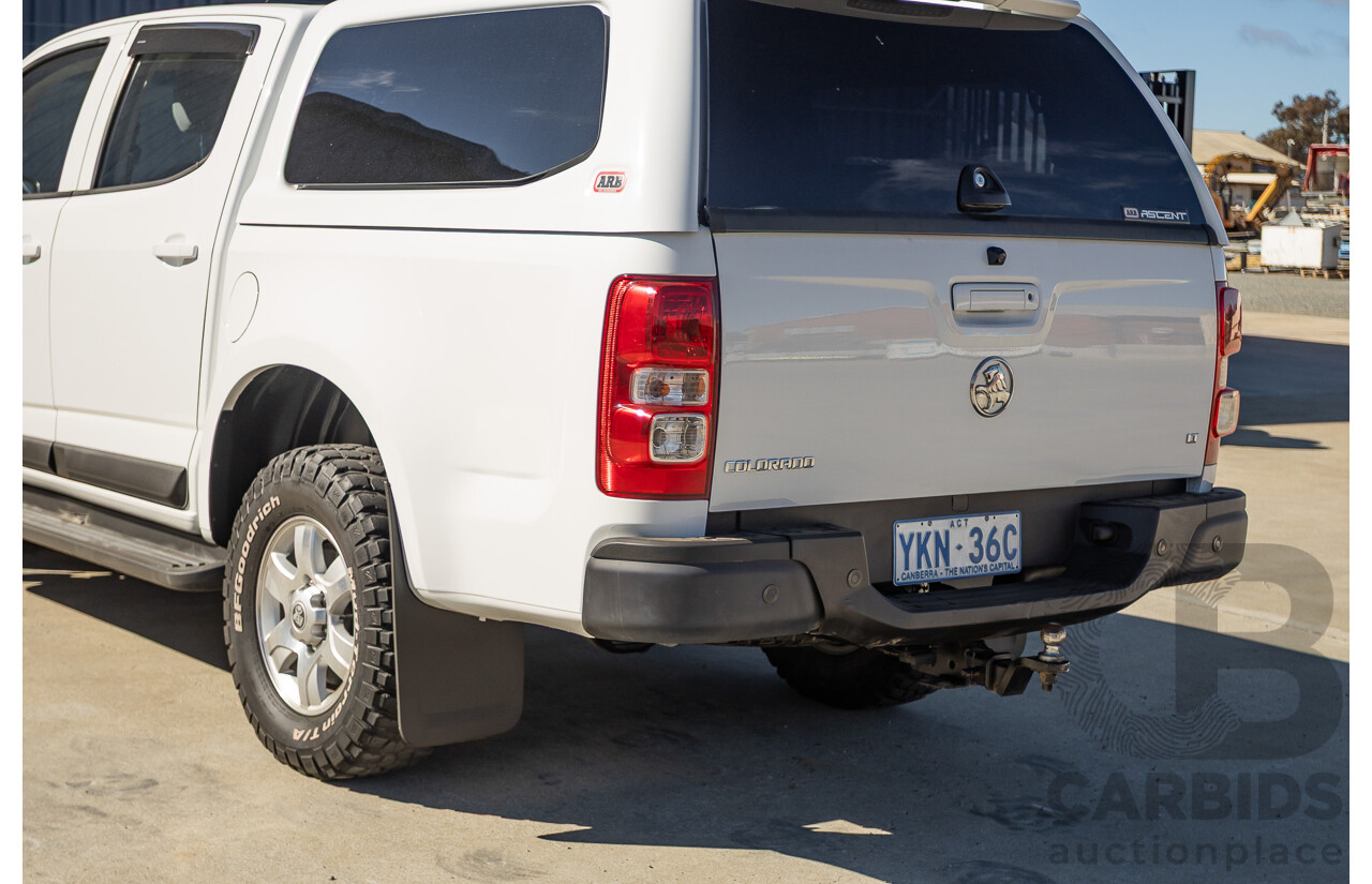 11/2014 Holden Colorado LT (4x4) RG MY15 Crew Cab P/Up Summit White Turbo Diesel 2.8L