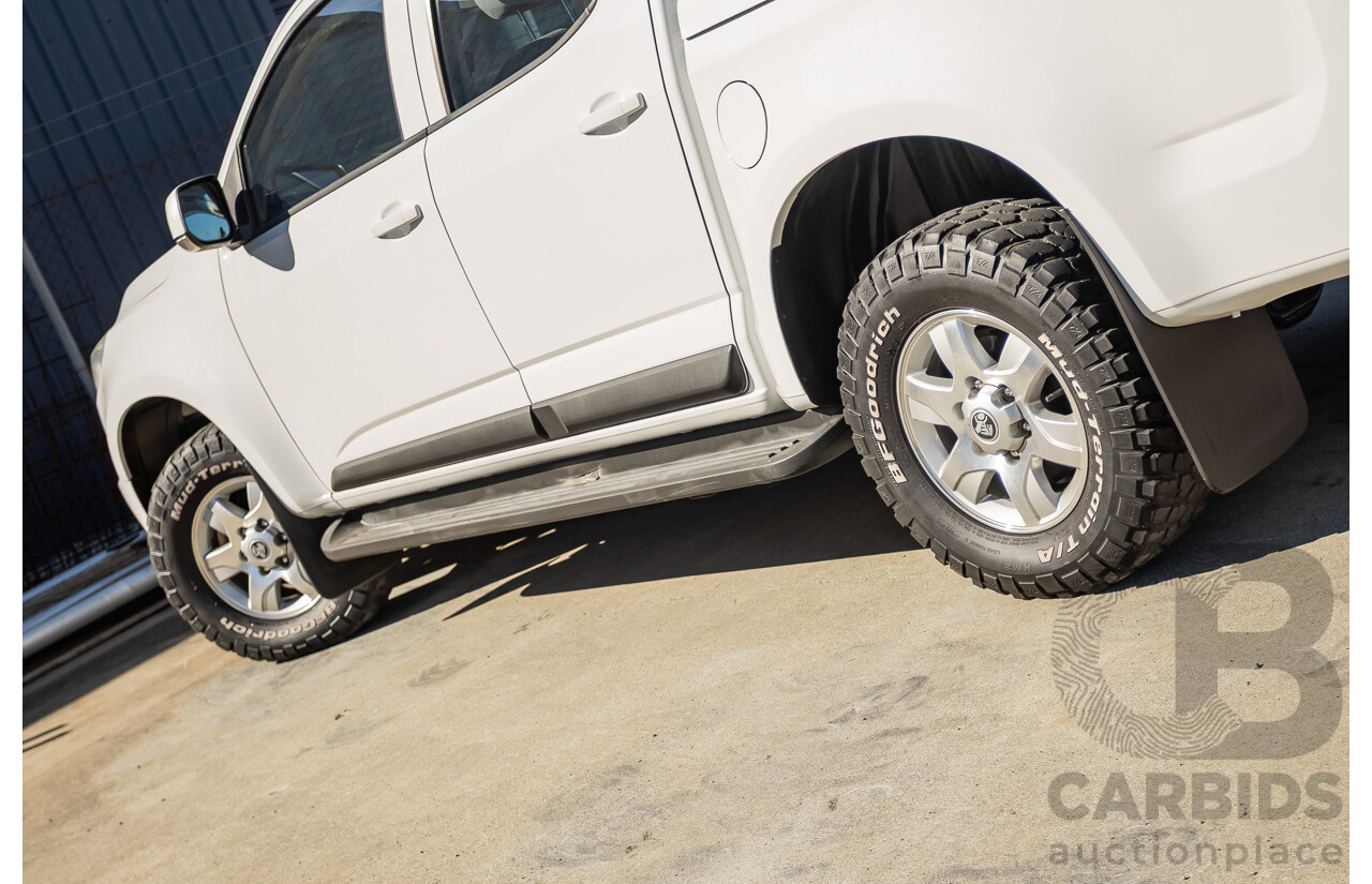 11/2014 Holden Colorado LT (4x4) RG MY15 Crew Cab P/Up Summit White Turbo Diesel 2.8L