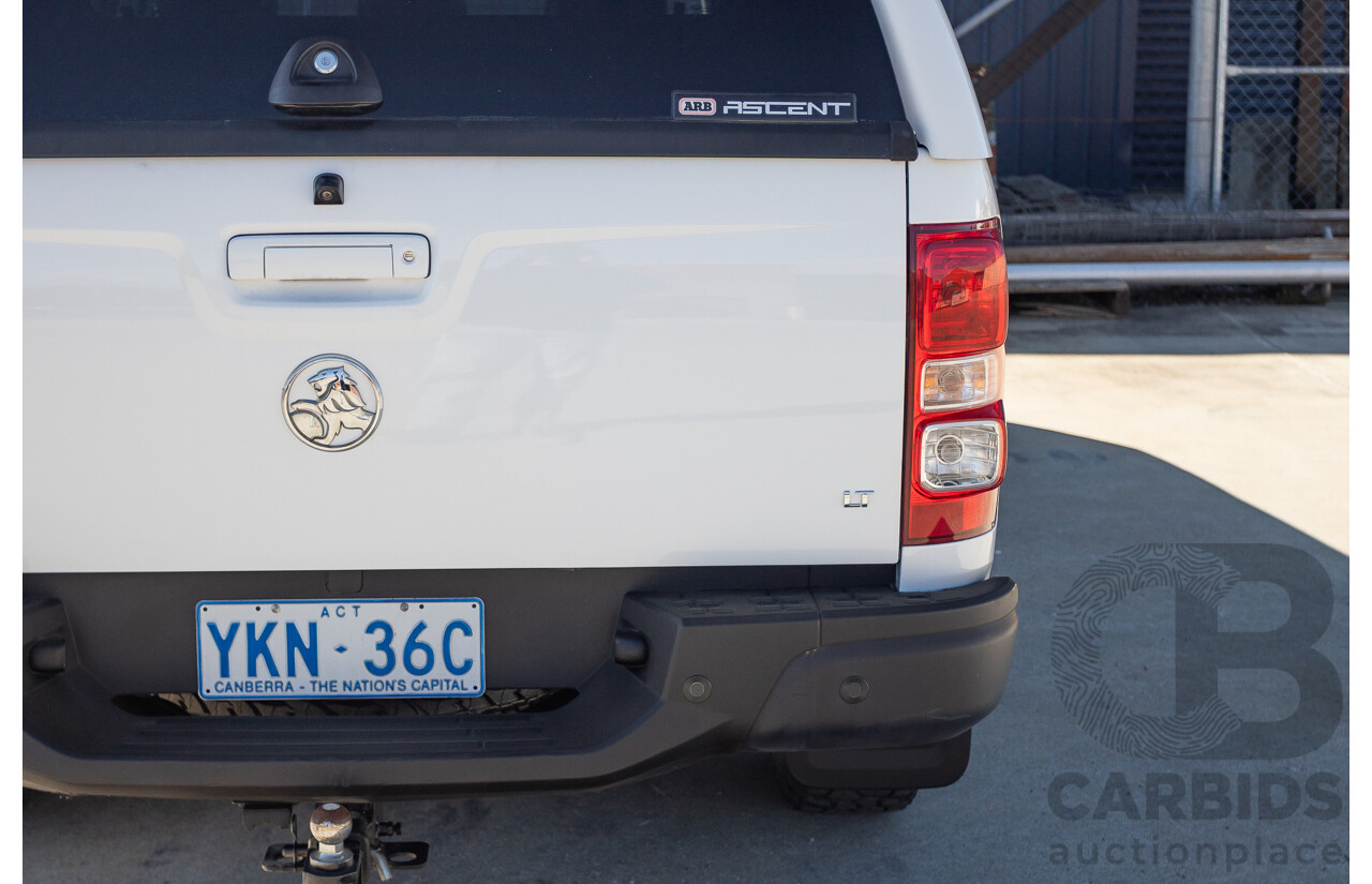 11/2014 Holden Colorado LT (4x4) RG MY15 Crew Cab P/Up Summit White Turbo Diesel 2.8L