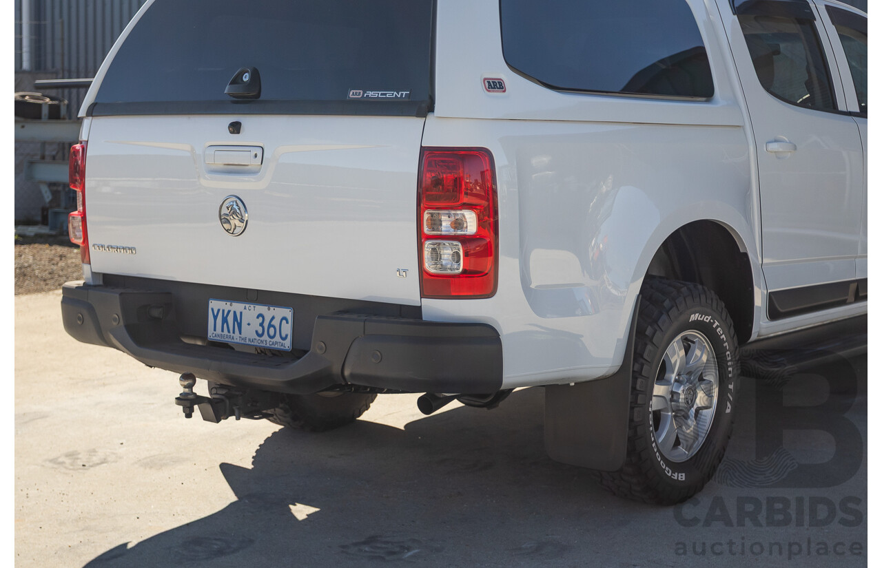11/2014 Holden Colorado LT (4x4) RG MY15 Crew Cab P/Up Summit White Turbo Diesel 2.8L