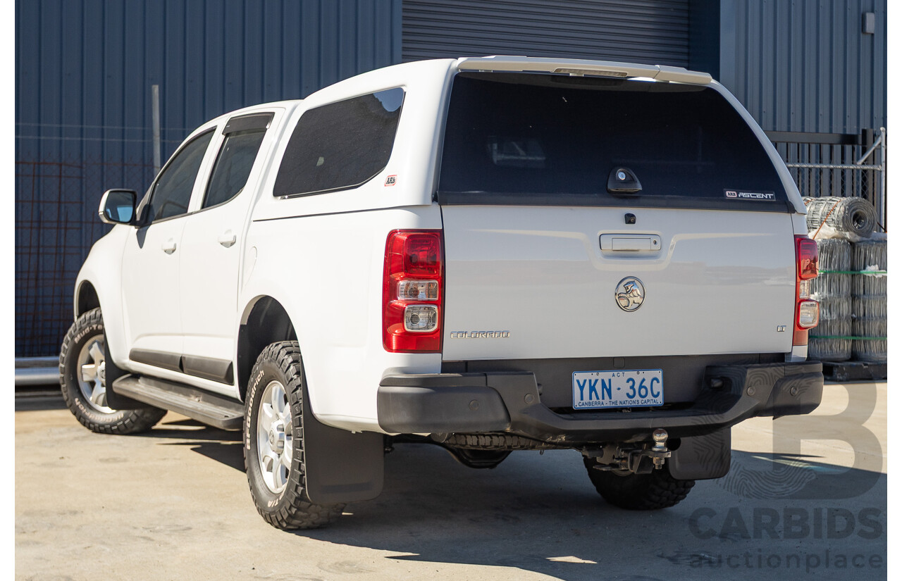 11/2014 Holden Colorado LT (4x4) RG MY15 Crew Cab P/Up Summit White Turbo Diesel 2.8L