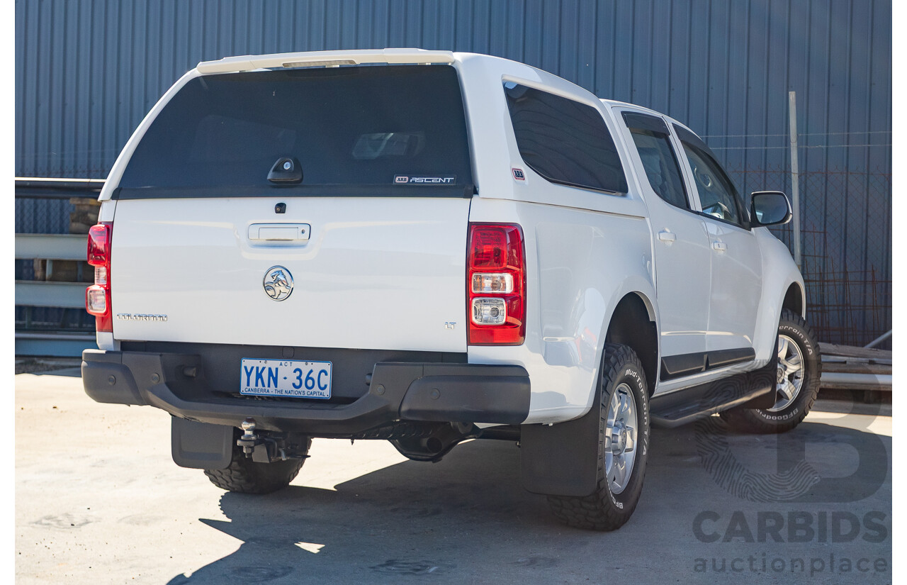 11/2014 Holden Colorado LT (4x4) RG MY15 Crew Cab P/Up Summit White Turbo Diesel 2.8L
