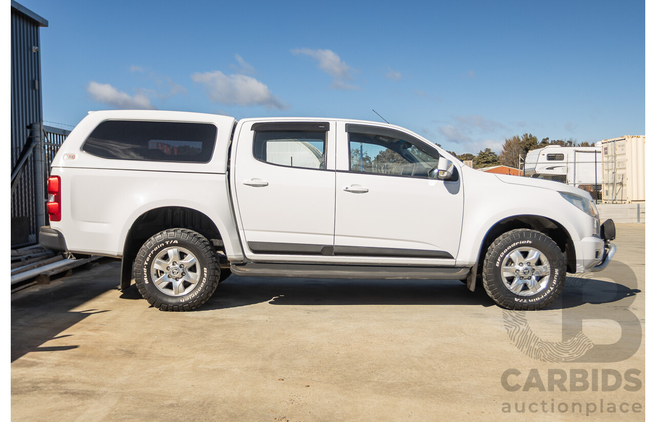 11/2014 Holden Colorado LT (4x4) RG MY15 Crew Cab P/Up Summit White Turbo Diesel 2.8L