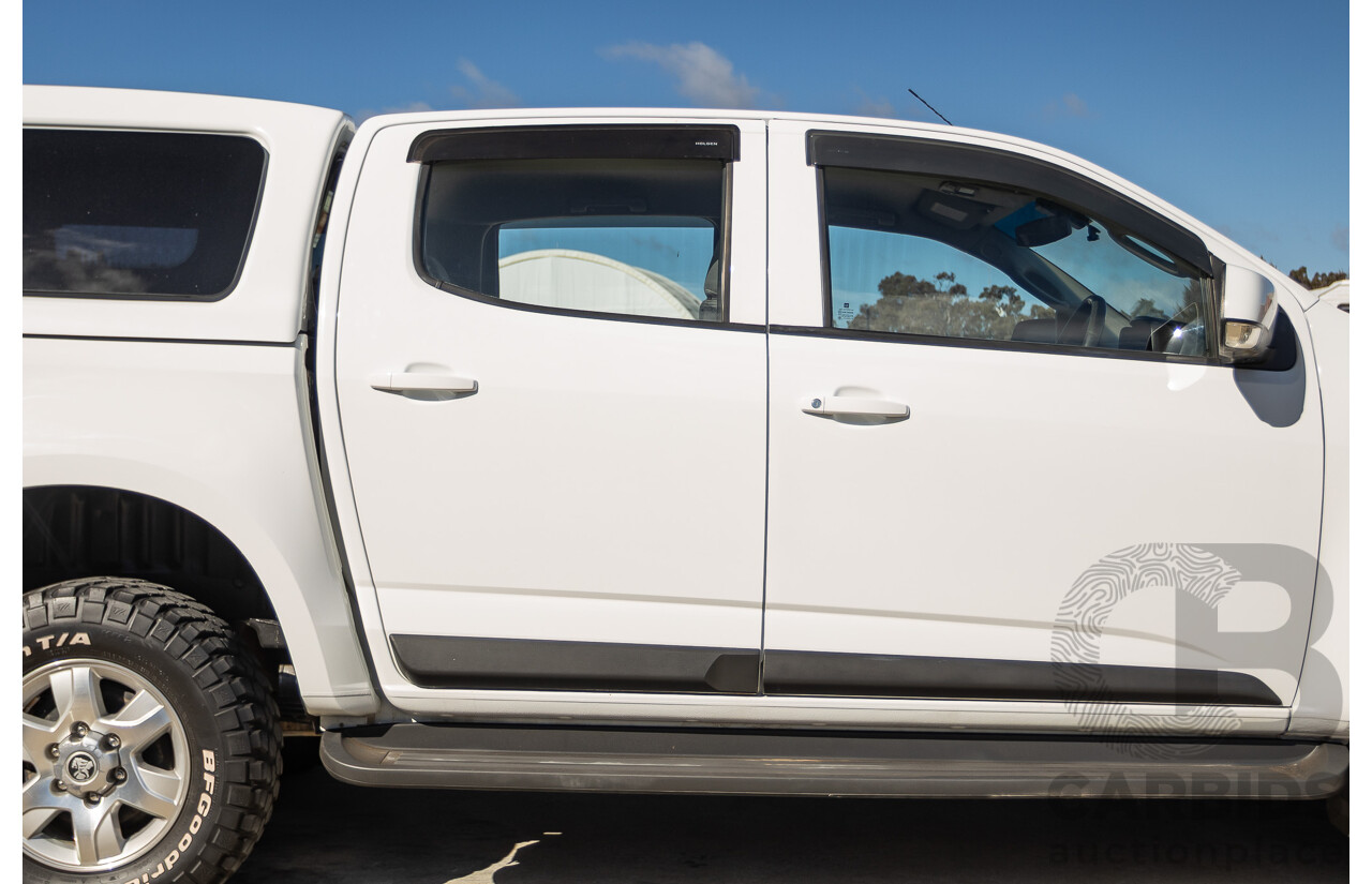 11/2014 Holden Colorado LT (4x4) RG MY15 Crew Cab P/Up Summit White Turbo Diesel 2.8L