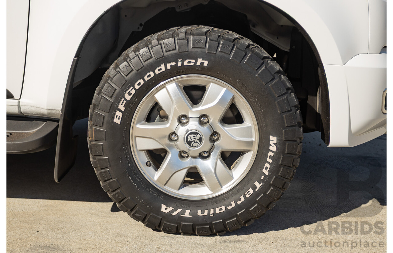 11/2014 Holden Colorado LT (4x4) RG MY15 Crew Cab P/Up Summit White Turbo Diesel 2.8L