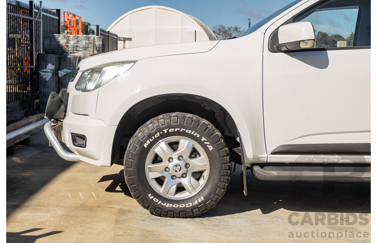 11/2014 Holden Colorado LT (4x4) RG MY15 Crew Cab P/Up Summit White Turbo Diesel 2.8L
