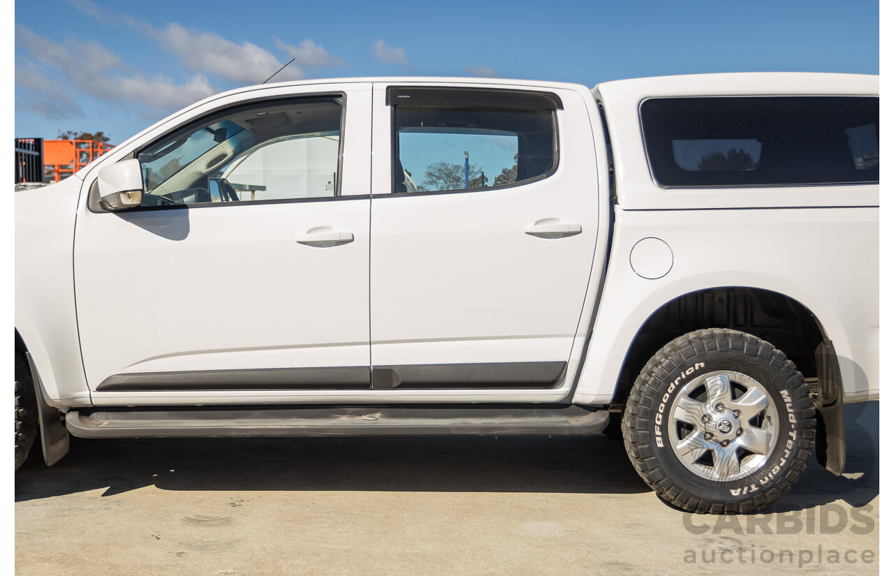 11/2014 Holden Colorado LT (4x4) RG MY15 Crew Cab P/Up Summit White Turbo Diesel 2.8L