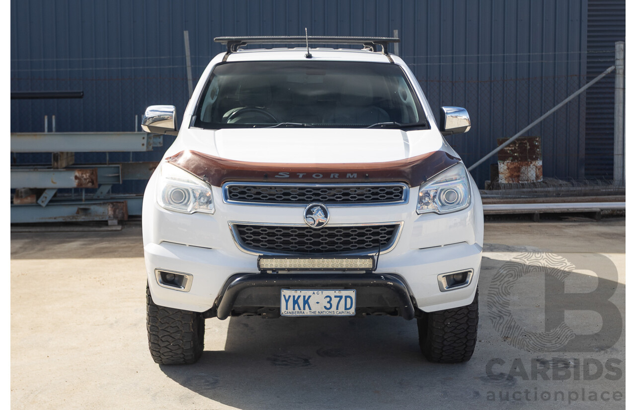 12/2014 Holden Colorado LTZ (4x4) RG MY15 Crew Cab P/Up Summit White Turbo Diesel 2.8L