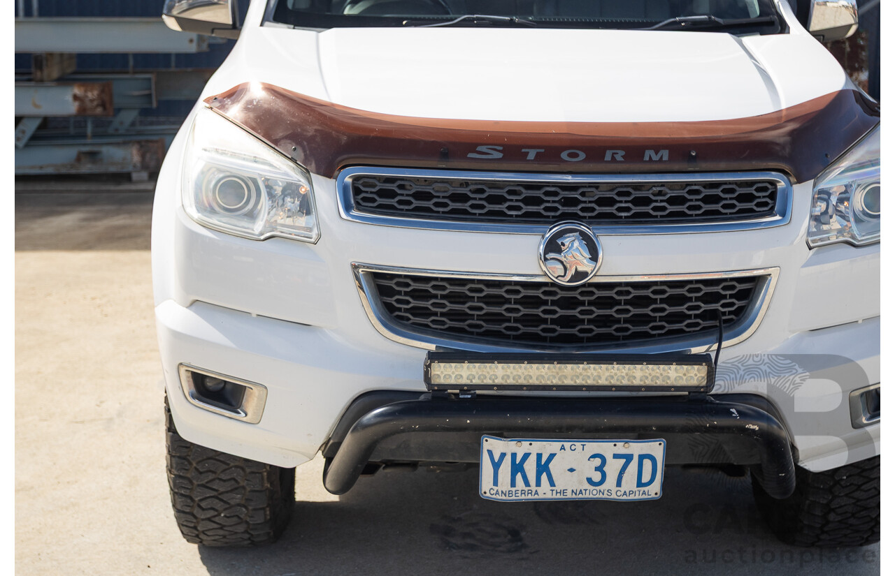 12/2014 Holden Colorado LTZ (4x4) RG MY15 Crew Cab P/Up Summit White Turbo Diesel 2.8L