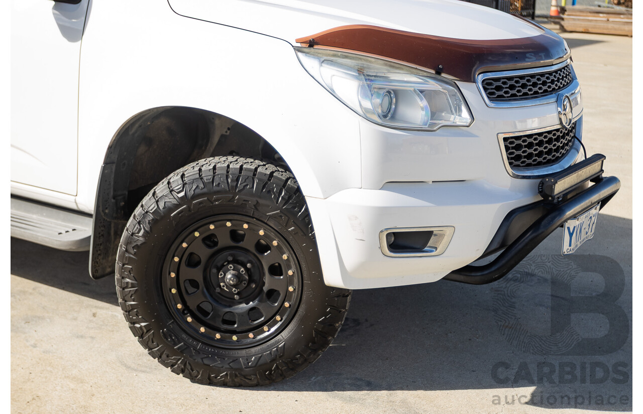 12/2014 Holden Colorado LTZ (4x4) RG MY15 Crew Cab P/Up Summit White Turbo Diesel 2.8L
