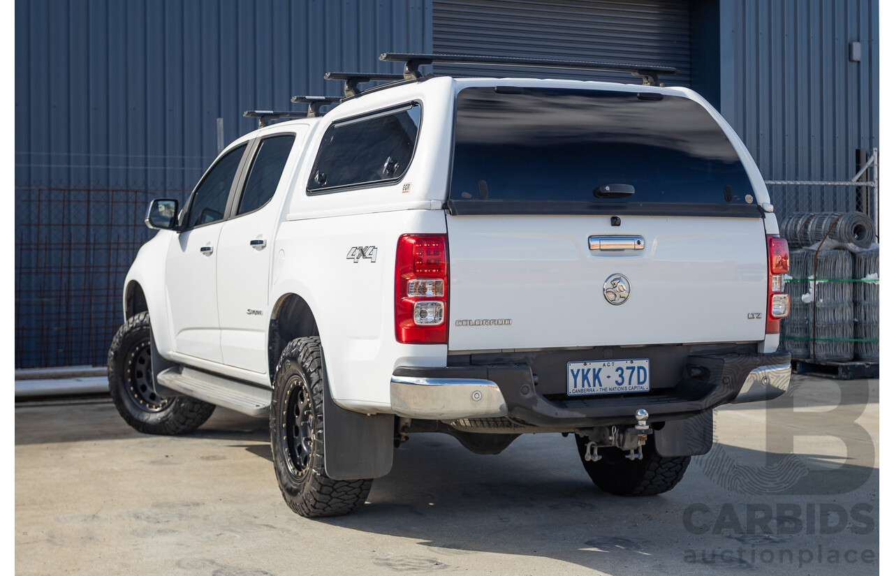 12/2014 Holden Colorado LTZ (4x4) RG MY15 Crew Cab P/Up Summit White Turbo Diesel 2.8L