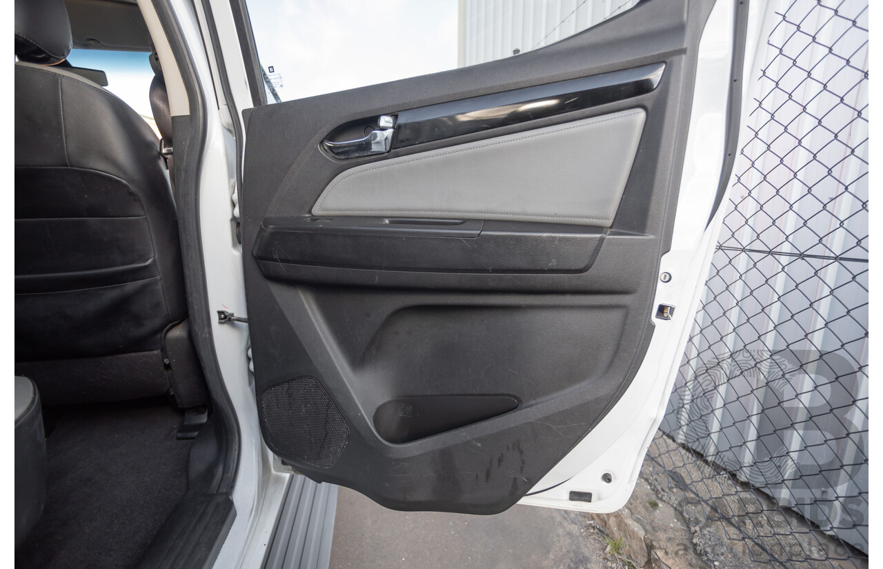 12/2014 Holden Colorado LTZ (4x4) RG MY15 Crew Cab P/Up Summit White Turbo Diesel 2.8L