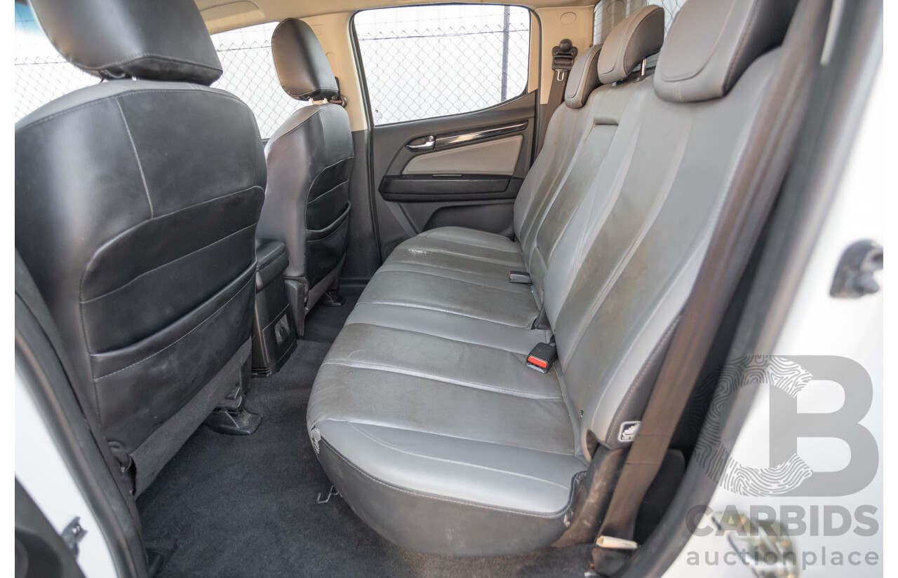 12/2014 Holden Colorado LTZ (4x4) RG MY15 Crew Cab P/Up Summit White Turbo Diesel 2.8L