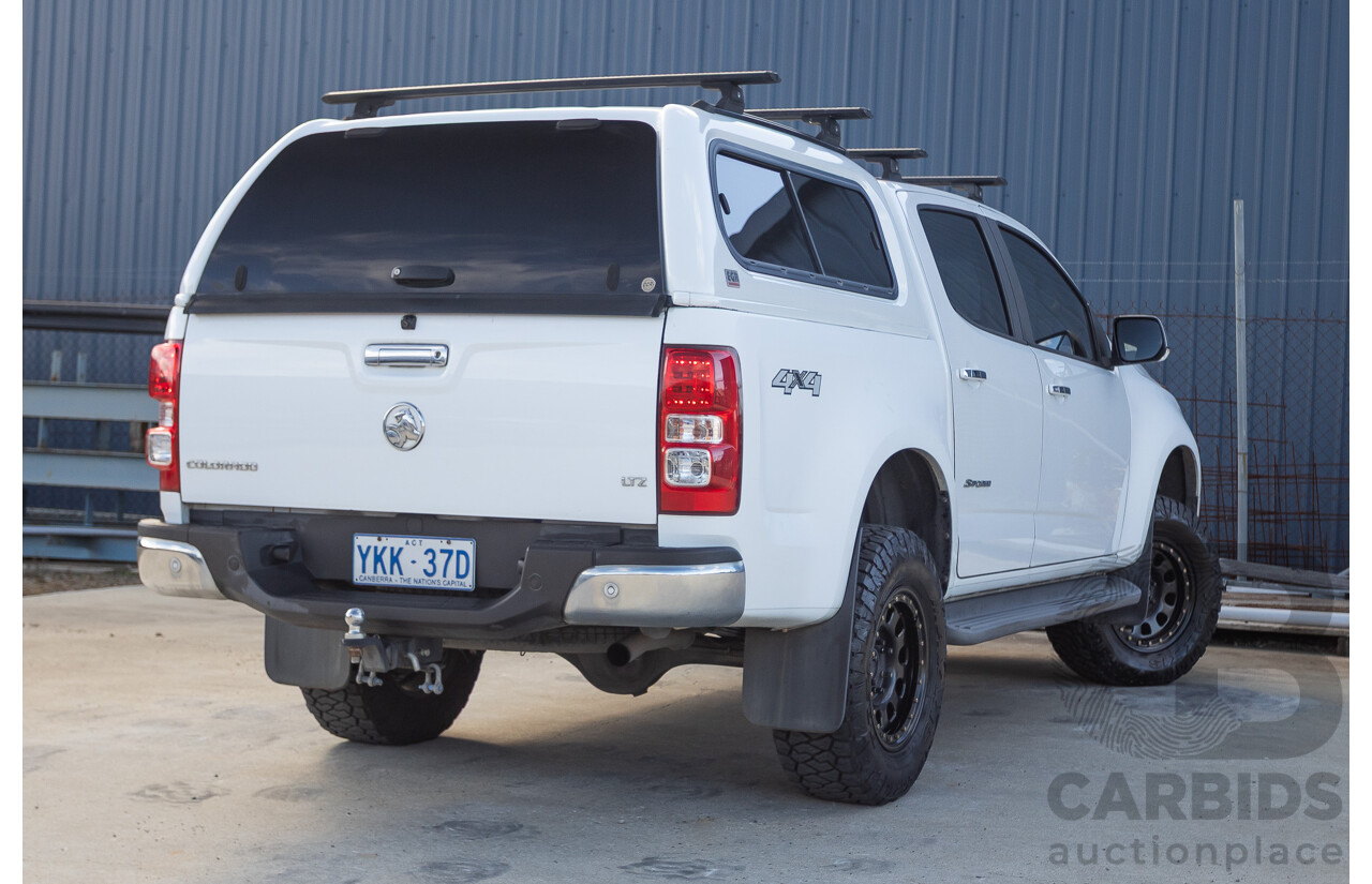 12/2014 Holden Colorado LTZ (4x4) RG MY15 Crew Cab P/Up Summit White Turbo Diesel 2.8L