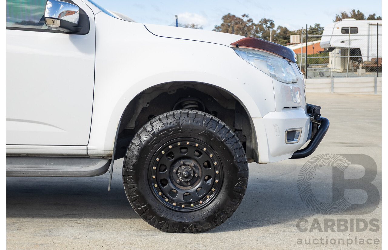 12/2014 Holden Colorado LTZ (4x4) RG MY15 Crew Cab P/Up Summit White Turbo Diesel 2.8L