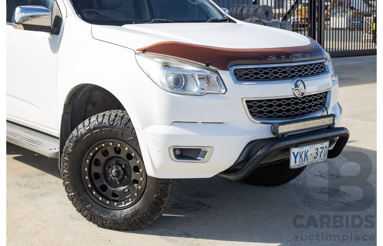 12/2014 Holden Colorado LTZ (4x4) RG MY15 Crew Cab P/Up Summit White Turbo Diesel 2.8L
