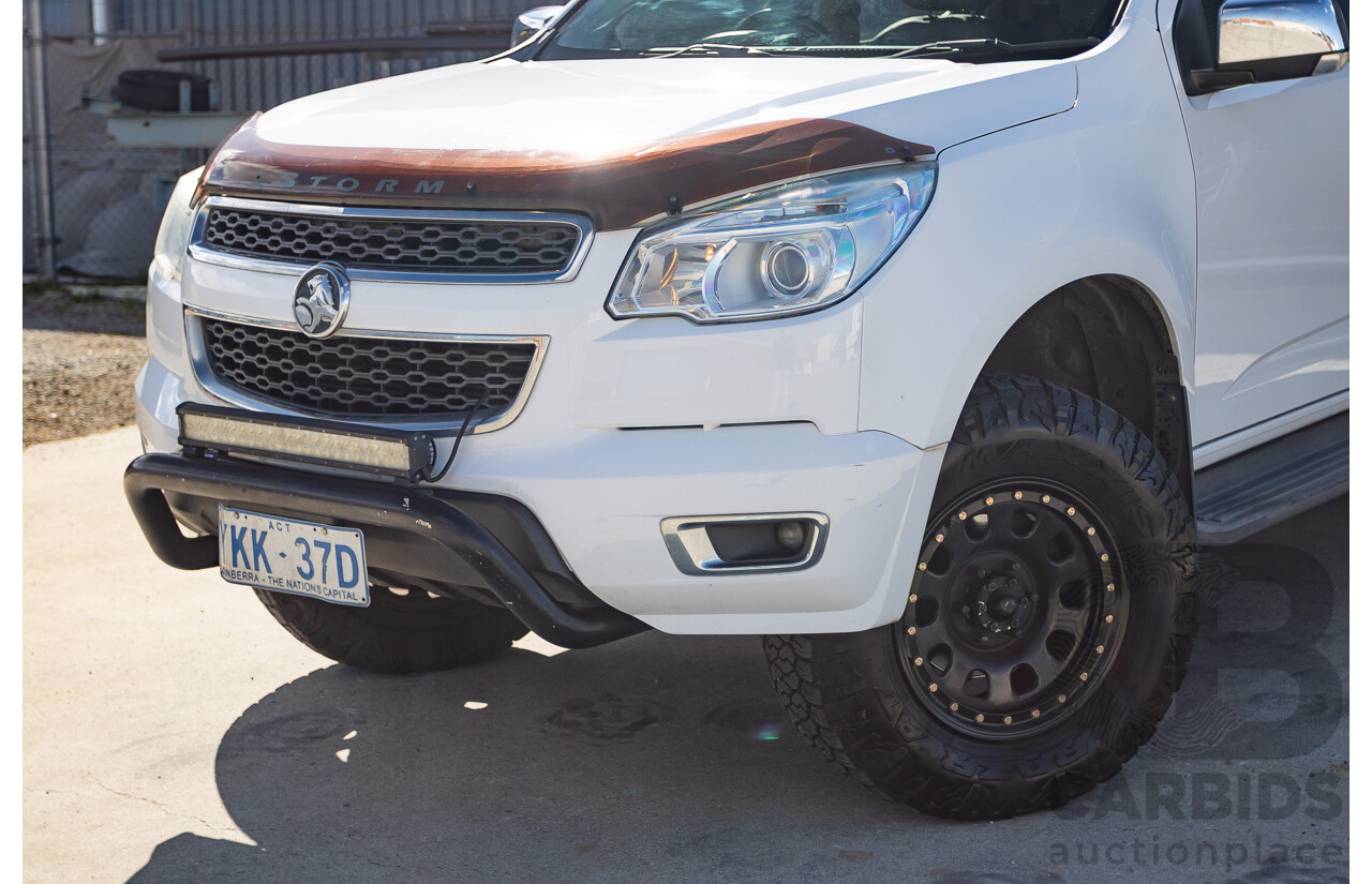 12/2014 Holden Colorado LTZ (4x4) RG MY15 Crew Cab P/Up Summit White Turbo Diesel 2.8L