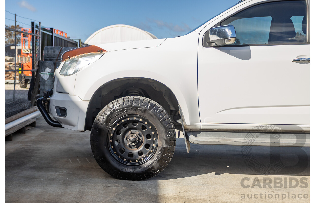 12/2014 Holden Colorado LTZ (4x4) RG MY15 Crew Cab P/Up Summit White Turbo Diesel 2.8L