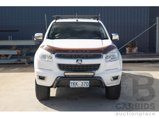 12/2014 Holden Colorado LTZ (4x4) RG MY15 Crew Cab P/Up Summit White Turbo Diesel 2.8L