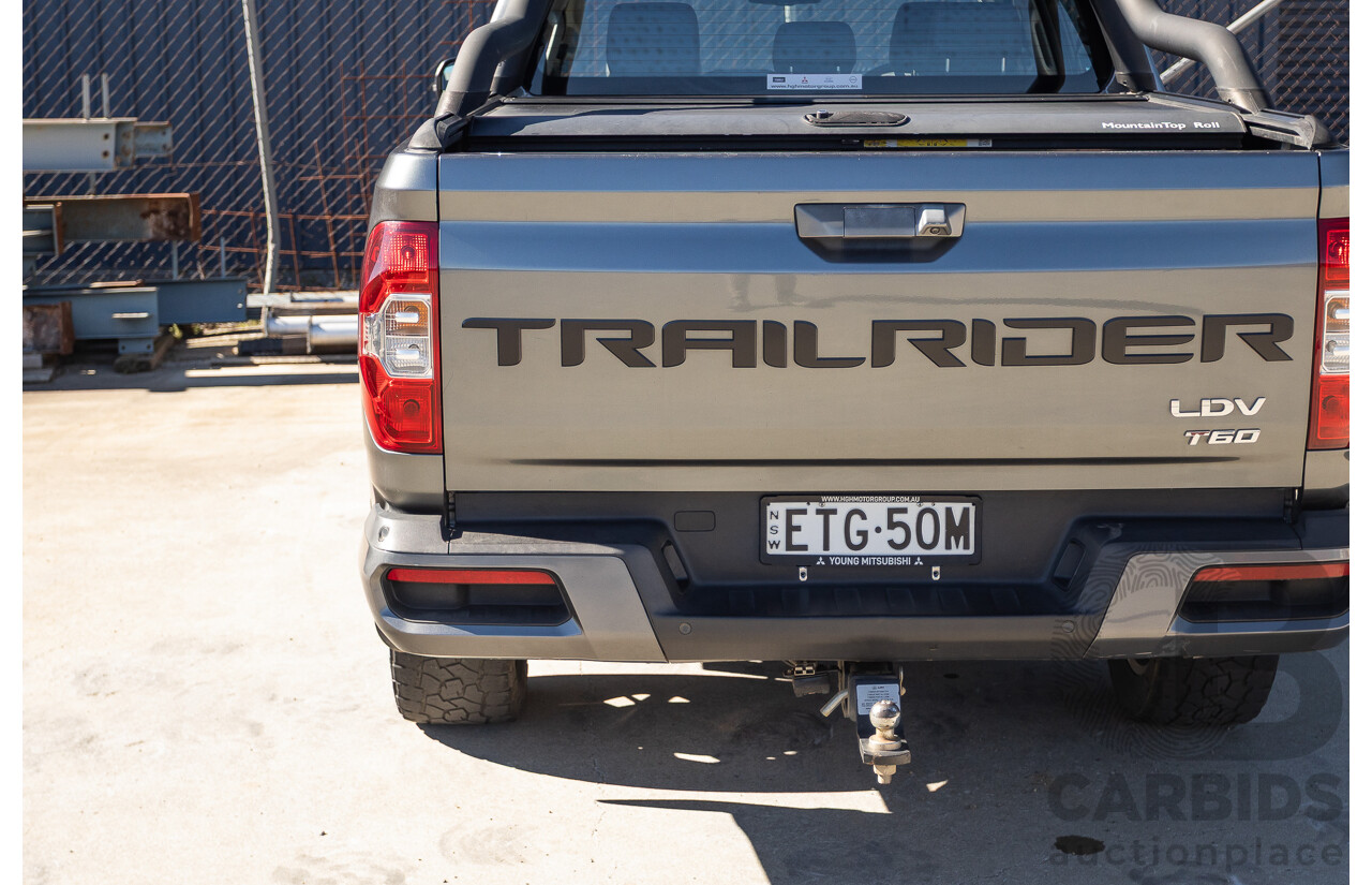 09/2020 LDV T60 Trailrider 2 (4x4) D20 SK8C MY20 Double Cab Utility Lava Grey Turbo Diesel 2.0L