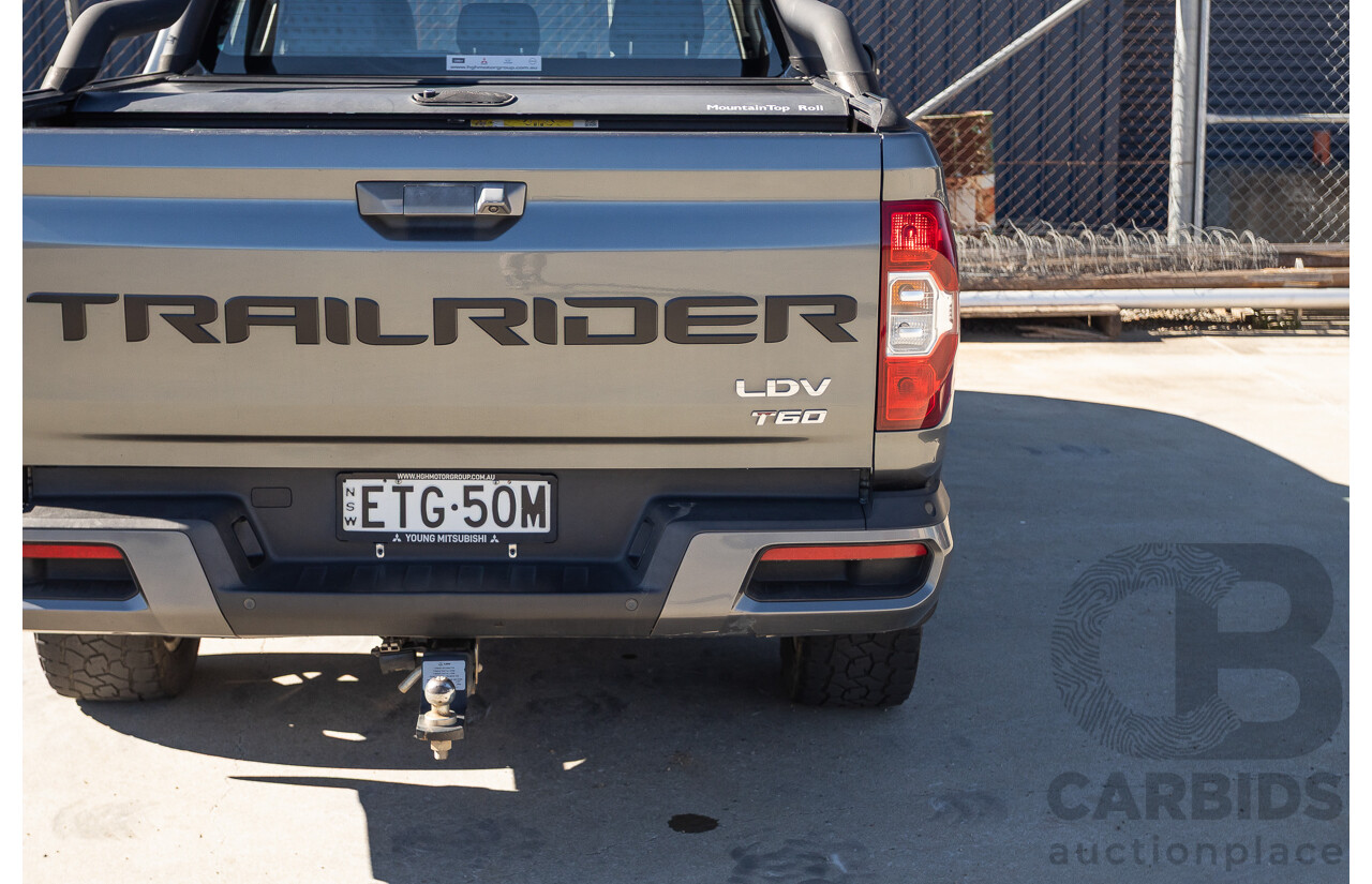 09/2020 LDV T60 Trailrider 2 (4x4) D20 SK8C MY20 Double Cab Utility Lava Grey Turbo Diesel 2.0L
