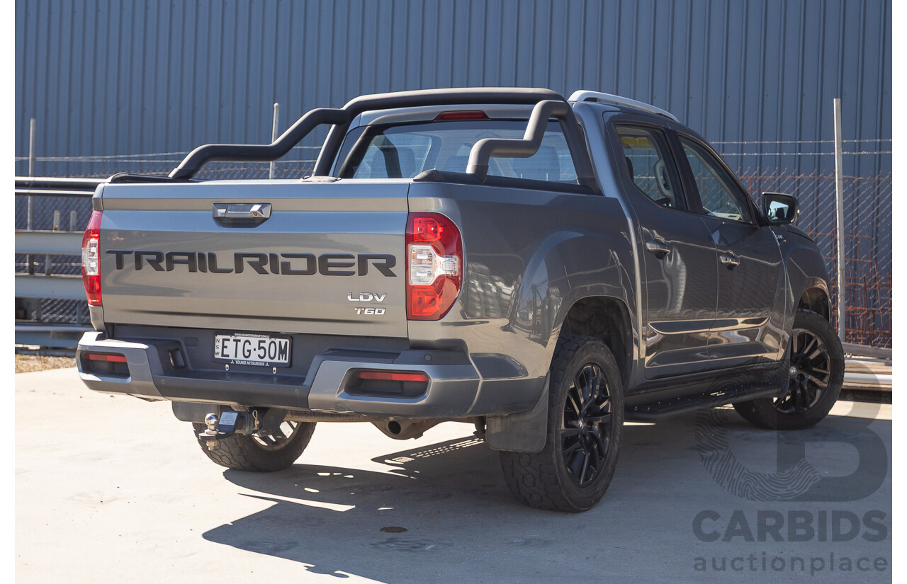 09/2020 LDV T60 Trailrider 2 (4x4) D20 SK8C MY20 Double Cab Utility Lava Grey Turbo Diesel 2.0L