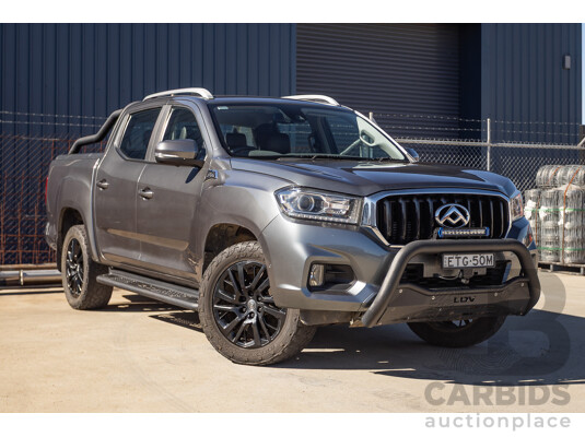 09/2020 LDV T60 Trailrider 2 (4x4) D20 SK8C MY20 Double Cab Utility Lava Grey Turbo Diesel 2.0L