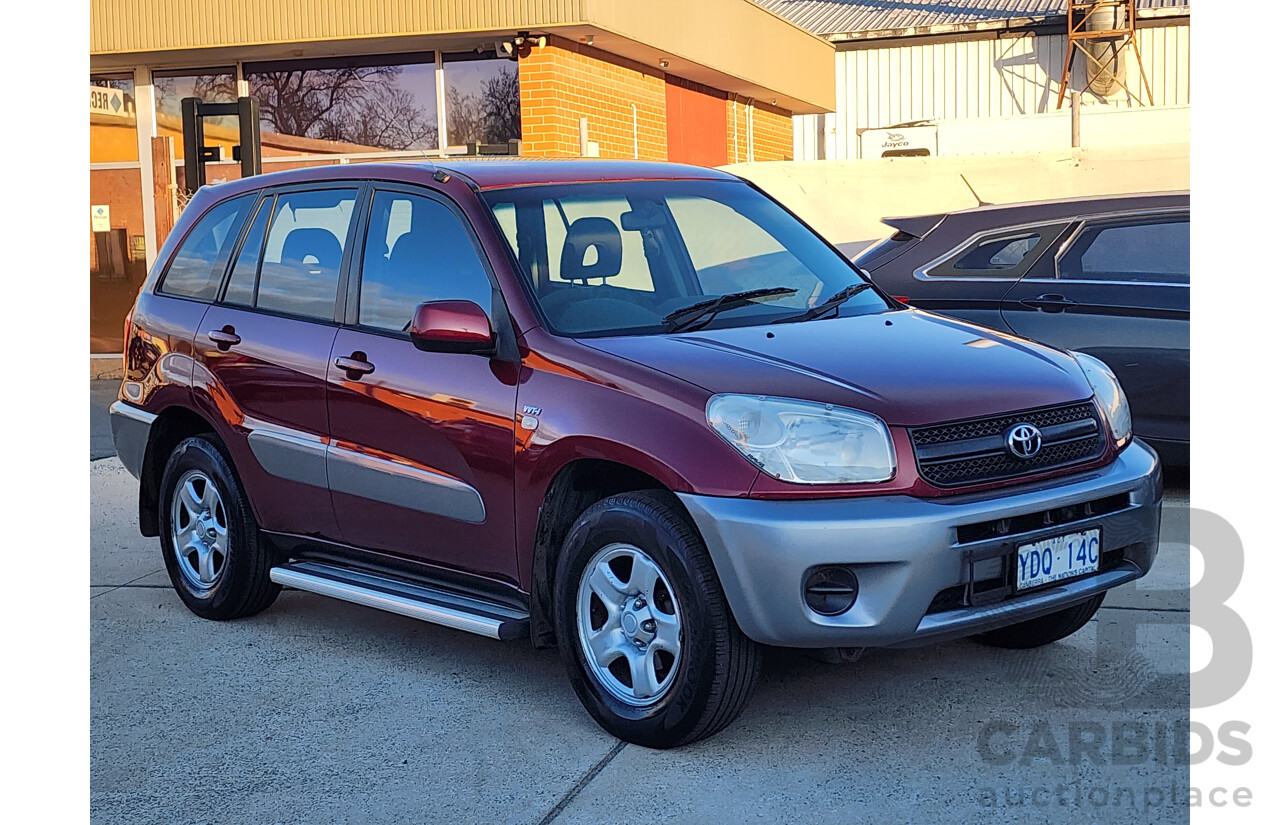 02/2005 Toyota Rav4 CV (4x4) ACA23R 4d Wagon Red 2.4L