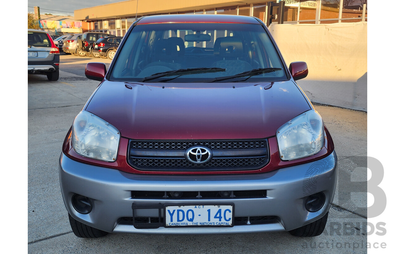 02/2005 Toyota Rav4 CV (4x4) ACA23R 4d Wagon Red 2.4L