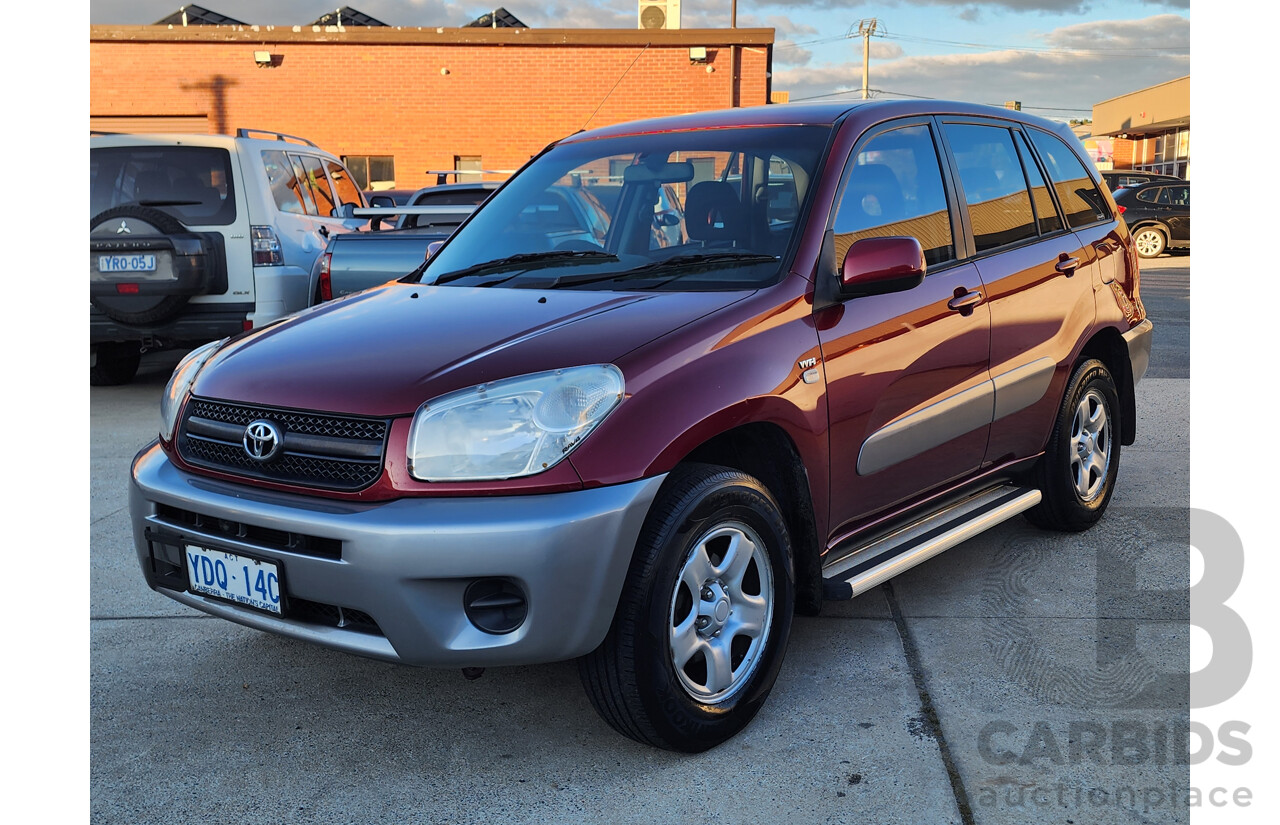 02/2005 Toyota Rav4 CV (4x4) ACA23R 4d Wagon Red 2.4L