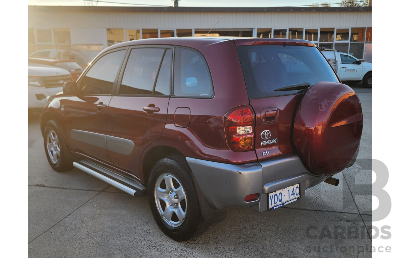 02/2005 Toyota Rav4 CV (4x4) ACA23R 4d Wagon Red 2.4L