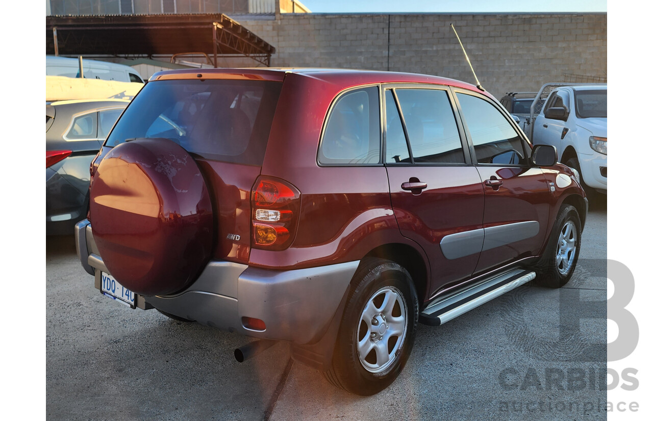 02/2005 Toyota Rav4 CV (4x4) ACA23R 4d Wagon Red 2.4L